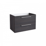 Apatinė spintelė Kame Duet BU/8-2DR/1, 80 cm, Juodas ąžuolas