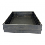 Medinė lysvė 80x80x27cm, juoda