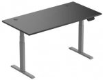 Reguliuojamo auk&scaron;čio stalas Up Up Thor pilkas, stalvir&scaron;is L, juodas