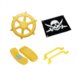 Žaislų rinkinys &ldquo;Piratų laivas&rdquo;, geltonas