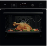 Įmontuojama orkaitė AEG 6000, SenseCook, TR6PB531SB, su SteamCrisp ir maisto termometru