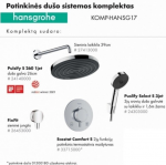 Potinkinės du&scaron;o sistemos komplektas Hansgrohe KOMP-HANSG17