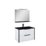 Vonios spintelė su praustuvu Masterjero Aria, 46 cm x 80 cm x 60 cm