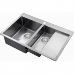 Nerūdijančio plieno plautuvė HELIKA Luna LUN151N-LW