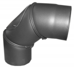 Alkūnė kamino 3seg reg. 0-90 su pravala S. D160