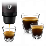 WACACO PIXAPRESSO DARK BURGUNDY ne&scaron;iojamas kavos aparatas, tamsi burgundi&scaron;ka