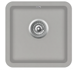 Virtuvės plautuvė Aquasanita Arca SQA100W 220 Argent - Warm concrete, uždaromas ventilis