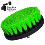 Profesionalus valymo &scaron;epetys Premium Drill Brush 5vnt. - vidutini&scaron;kai kietas, žalias, 13 cm