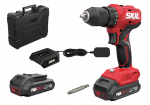 Akumuliatorinis gręžtuvas su akumuliatoriumi Skil 3011HB, 20 V, 2x2Ah