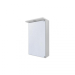 Veidrodinė spintelė su ap&scaron;vietimu LED Raguvos Baldai Siko RV46S, balta blizgi, 46 cm