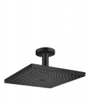Du&scaron;o galva su jungtimi į lubas Hansgrohe 26250670, juoda matinė