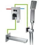 Potinkinis mai&scaron;ytuvas voniai OMNIRES MURRAY BWPK CR