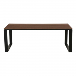 Lauko stalas, 210 x 100 x 75, rudas