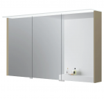 Veidrodinė spintelė Kame Loft, MC3DML/120-70/D16-LFT, su LED stogeliu, IP44, 120 cm, Linas