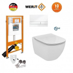 Potinkinis WC komplektas WERIT + Tesi AquaBlade 174-91100900-00+T007901+T352701