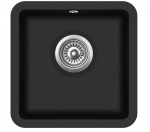 Virtuvės plautuvė Aquasanita Arca SQA100W 601 Black - Metallic, uždaromas ventilis