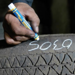Dažų lazdelė gumai Markal Tyre Marque BALTA 12,7 mm