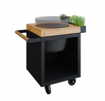 Kamado stalas OFYR Black 65 PRO Teak Wood BGE, O-K-T-B-65-PRO-TW-BGE