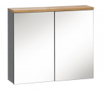 Vonios spintelė su 2D veidrodžiu Comad BALI GRAFIT 840 FSC