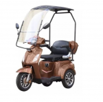 Elektrinis triratis Vista-1 su stogu, 1000W, Li-ion, rudas