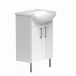 Apatinė spintelė su praustuvu Raguvos Baldai PRO PA50-3/P_MC, 50 cm, balta