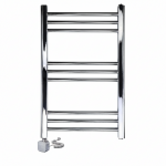 Elektrinis rank&scaron;luosčių džiovintuvas Wobbee Basic Marlow 50x80cm, kairinis su laidu chromo spalvos W-MARL-5080CR+MOD200SCCR-L