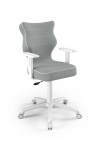 Ergonomi&scaron;ka vaiki&scaron;ka kėdė Petit ,,Duo", 6 dydis, pilka / balta, dryžuota
