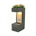 Dekoratyvinis lauko fontanas, 31 x 21 x 62.5 cm, su LED ap&scaron;vietimu