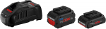 Pradžios komplektas Bosch 1 x ProCORE18V 4.0Ah + 1 x ProCORE18V 8.0Ah + GAL 1880 CV Professional 1600A01BA8