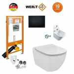 Potinkinis WC komplektas WERIT + Tesi AquaBlade 174-91102500-00+T007901+T352701