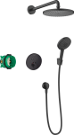 Juodas potinkinis du&scaron;o komplektas Hansgrohe Raindance S 27959670