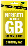 LABAS pakuotė NERIBOTI GB + 100 MIN. + 100 SMS