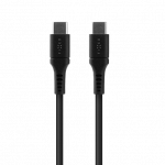 Fixed USB-C to USB-C 1.2m 60W kabelis Black