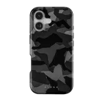 Burga Apple iPhone 17 Magsafe Night Black Camouflage dėklas
