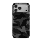 Burga Apple iPhone 18 Pro Max MagSafe Night Black Camouflage dėklas