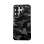 Burga Samsung Galaxy S26 Ultra Magnetic Night Black Camouflage dėklas
