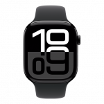 Apple Watch Series 10 Aluminium Case i&scaron;manusis laikrodis 46 Black Sport Band | M/L