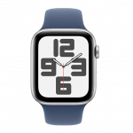 Apple Watch SE Aluminium Case i&scaron;manusis laikrodis 40 Silver Sport Band | S/M