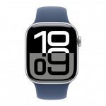 Apple Watch Series 10 Aluminium Case i&scaron;manusis laikrodis 42 Silver Sport Band | S/M