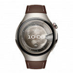 Huawei Watch 5 LTE Titanium i&scaron;manusis laikrodis 46 Brown Leather Strap
