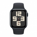 Apple Watch SE Aluminium Case i&scaron;manusis laikrodis 40 Midnight Sport Band | S/M