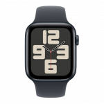 Apple Watch SE Aluminium Case i&scaron;manusis laikrodis 44 Midnight Sport Band | M/L