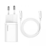 Baseus Super Si Quick Charger 1C 25W USB-C - buitinis įkroviklis su USB-C kabeliu