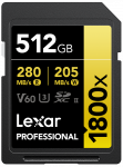 LEXAR PRO 1800X SDXC U3 (V60) UHS-II R270/W180 512GB