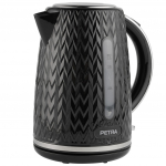 Petra PT3864BLKVDEEU10 Chevron Jug Kettle black