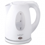 Adler | Kettle | AD 1207 | Standard | 2000 W | 1.5 L | Plastic | 360&deg; rotational base | White