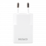 USB-C įkroviklis DELTACO, 1x USB-C PD 30 W, plonas, PPS, baltas / USBC-AC156 / 1903268
