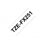 BROTHER TZEFX251 24 BLACK ON WHITE FLEX