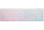 Ducky One 3 Aura White Gaming Keyboard, RGB LED - MX-Brown (US)