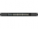 Lanberg Switch rack 19" POE+ 24x 100Mb PoE+ /2x SFP  ETHERNET 360W